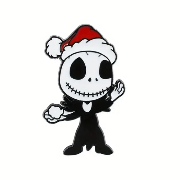 Jewelry - Christmas jack enamel pin